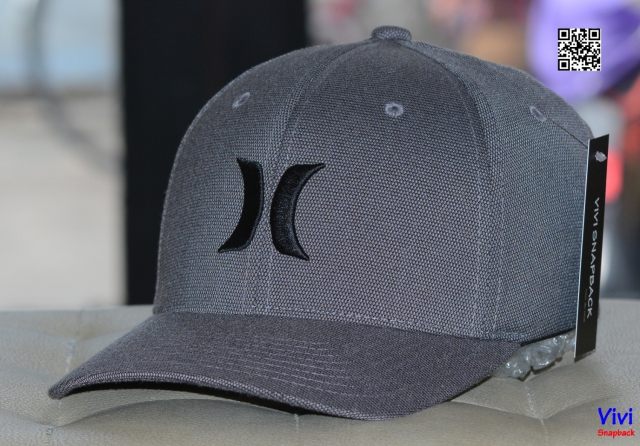 Nón bít đuôi Hurley Logo Textures Fit Hat – Gray