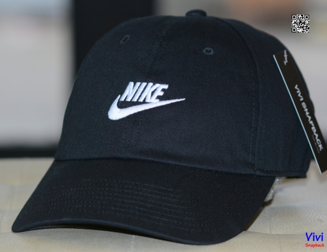Nón Nike Sportswear Heritage86 Futura Washed Adjustable Hat Black/White
