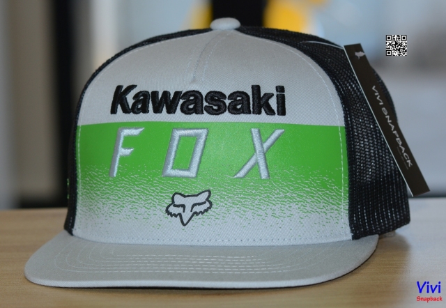 Nón Fox racing Kawasaki Trucker Snapback Steel Gray