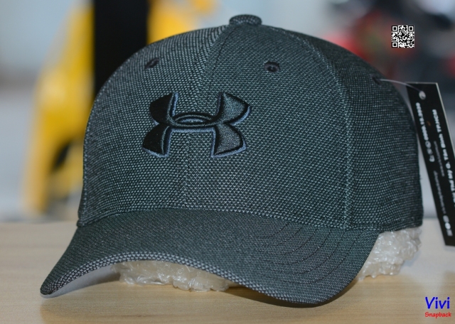 Nón Under Armour Youth Heathered Blitzing 3.0 Classic Fit Black Cap