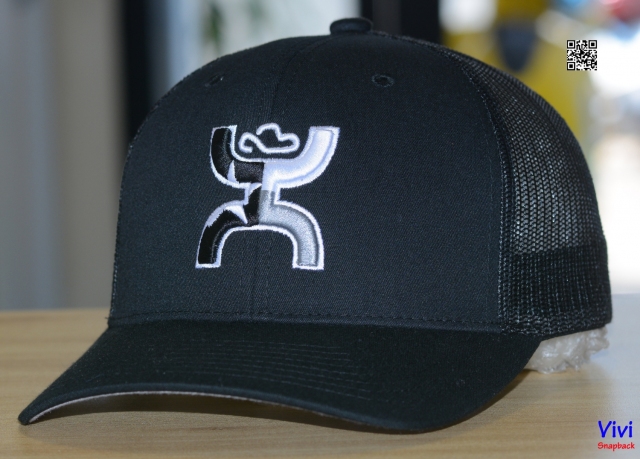 Nón Hooey Texican Adjustable Black Trucker Hat