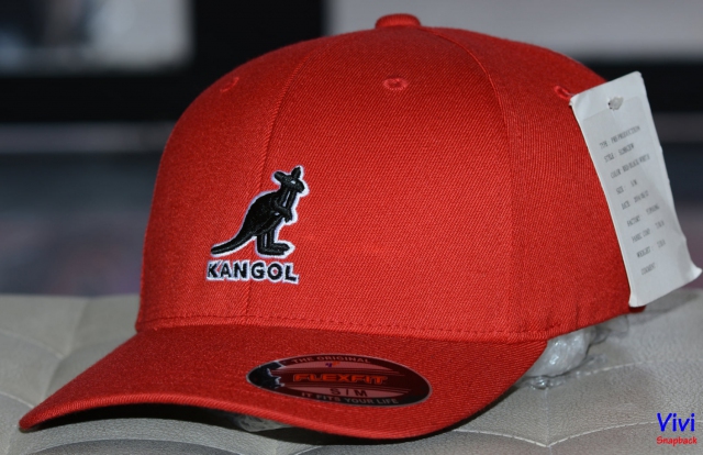 Nón Kangol Wool Flexfit Baseall Fitted Cap Red