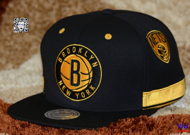 Mitchell And Ness Brooklyn Nets NBA Standard Logo Game Day Snapback Y