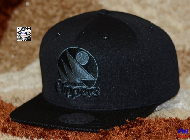 Mitchell & Ness Clippers Logo Snapback Black