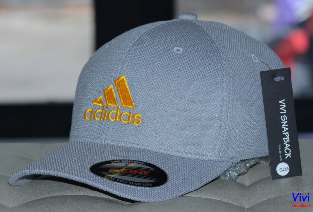Nón bít đuôi The Flexfit Adidas Logo Grey Cap