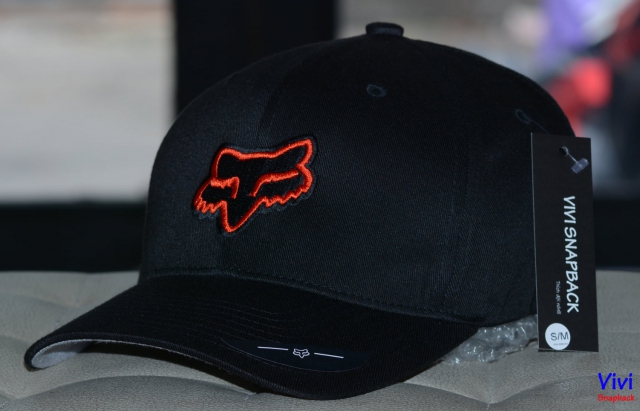 Mũ bít đuôi The Flexfit Fox Racing Legacy Cap Black/Red