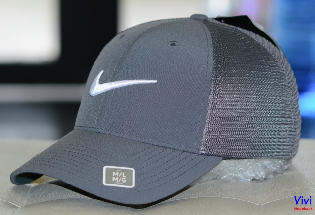 Nike Golf Hats Legacy 91 Tour Mesh Baseball Gray Cap