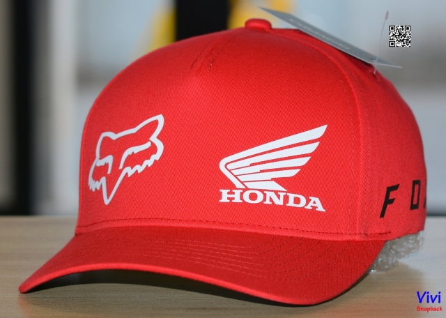 Nón Fox racing Honda Flexfit Hat Flame Red