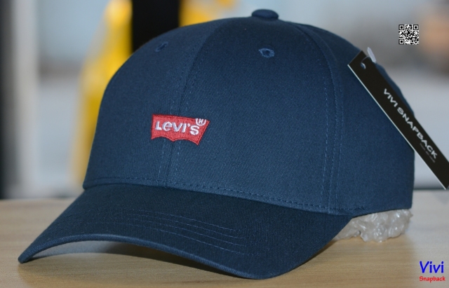 Nón Levi's® Logo Flexfit Baseball Hat Navy Blue
