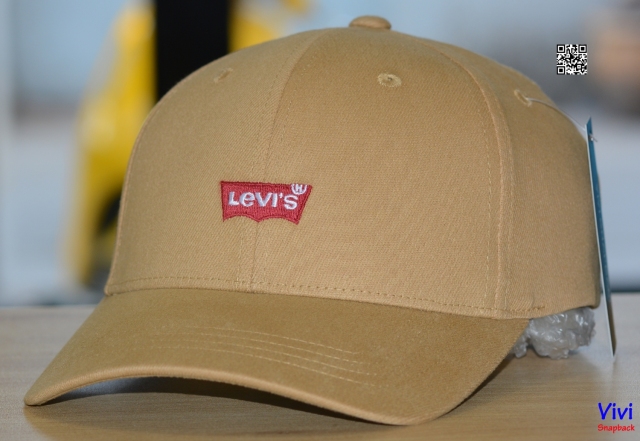 Nón Levi's® Logo Flexfit Baseball Hat Kakhi Brown