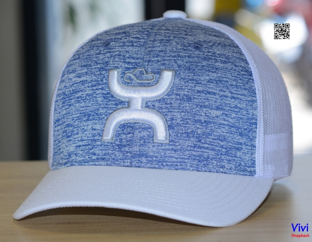 Nón Hooey Heathered Powder Sterling Trucker Hat 2Tone Blue/White