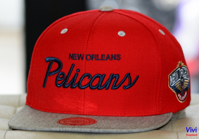 Mitchell & Ness New Orleans Pilicans NBA Heather Special Script Snapback